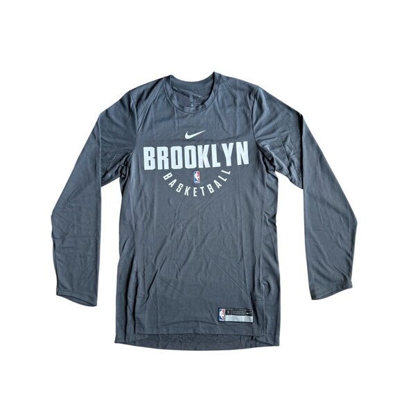 Nike NBA Brooklyn Nets Basketball Men Small Player Issued Pregame Shooting Shirt - Picture 1 of 14